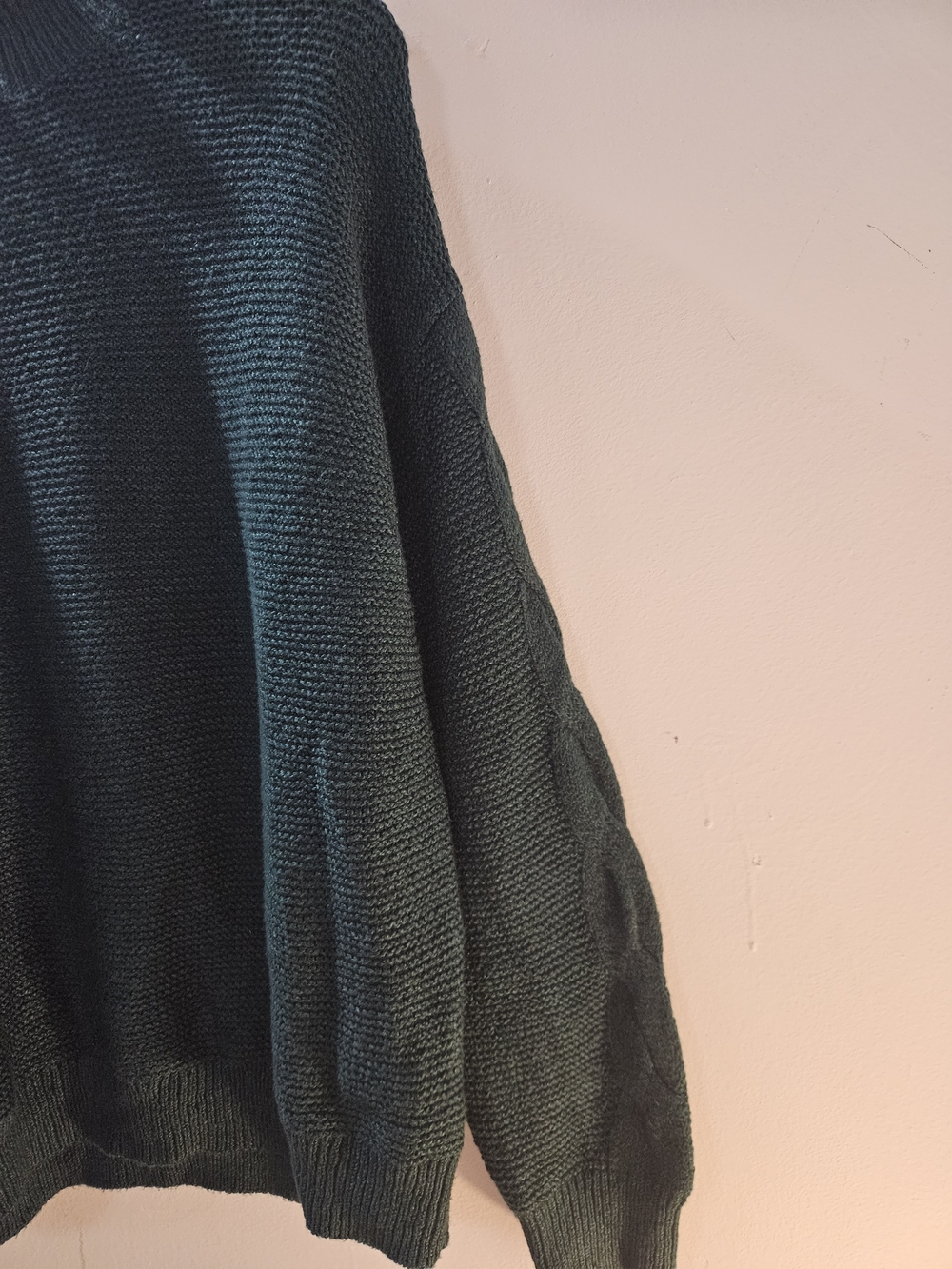 NWT J. Crew Factory Mockneck Cable Sleeve Sweater - Picture 3 of 7
